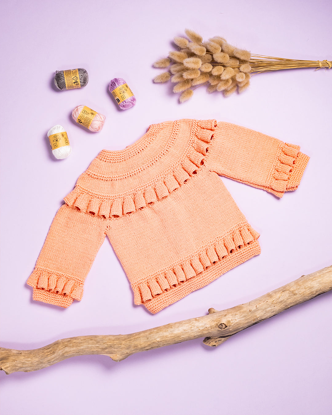 MARELIČNA JOPICA Z ORANŽNIMI GUMBKI (6-8mesecev)