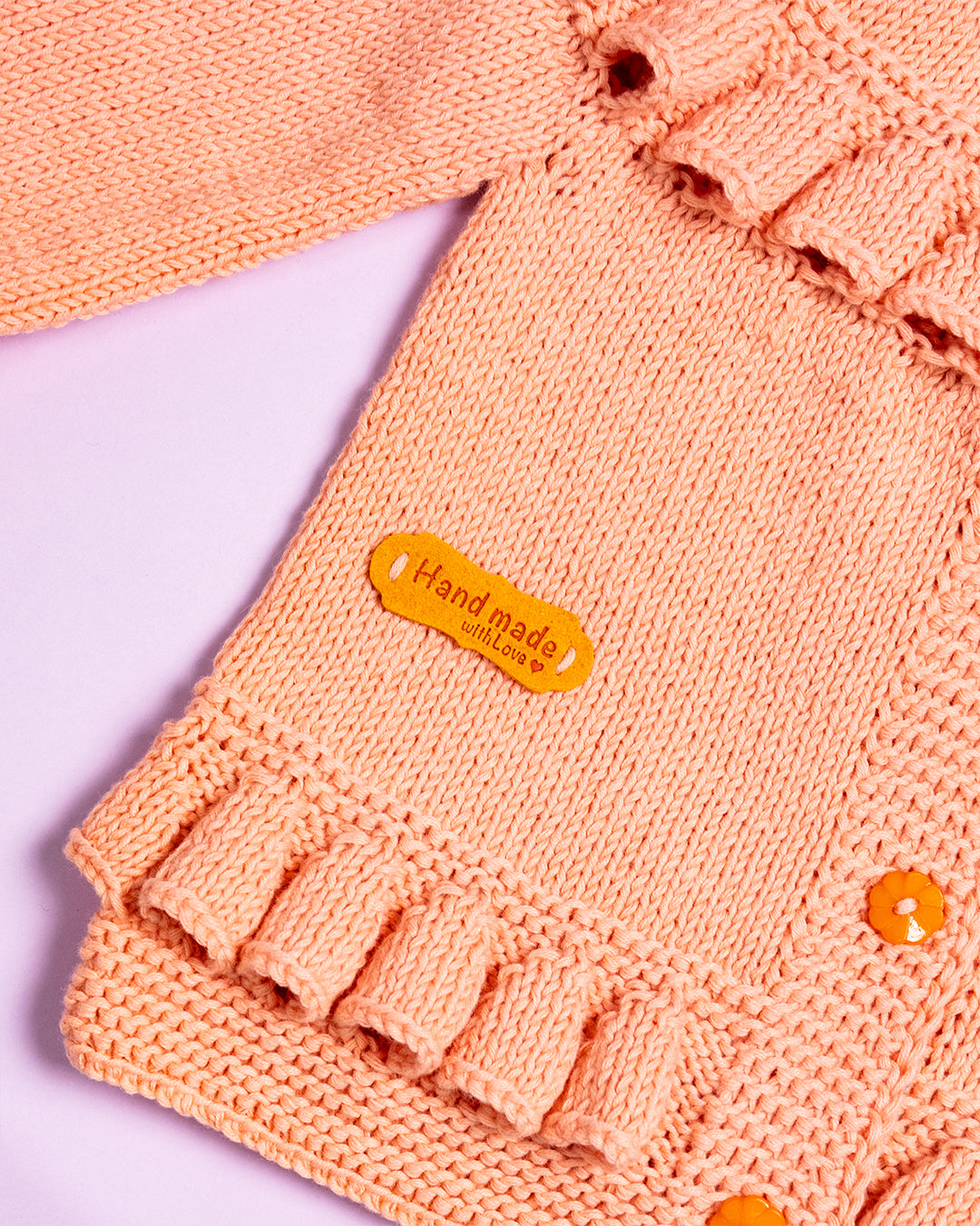 MARELIČNA JOPICA Z ORANŽNIMI GUMBKI (6-8mesecev)