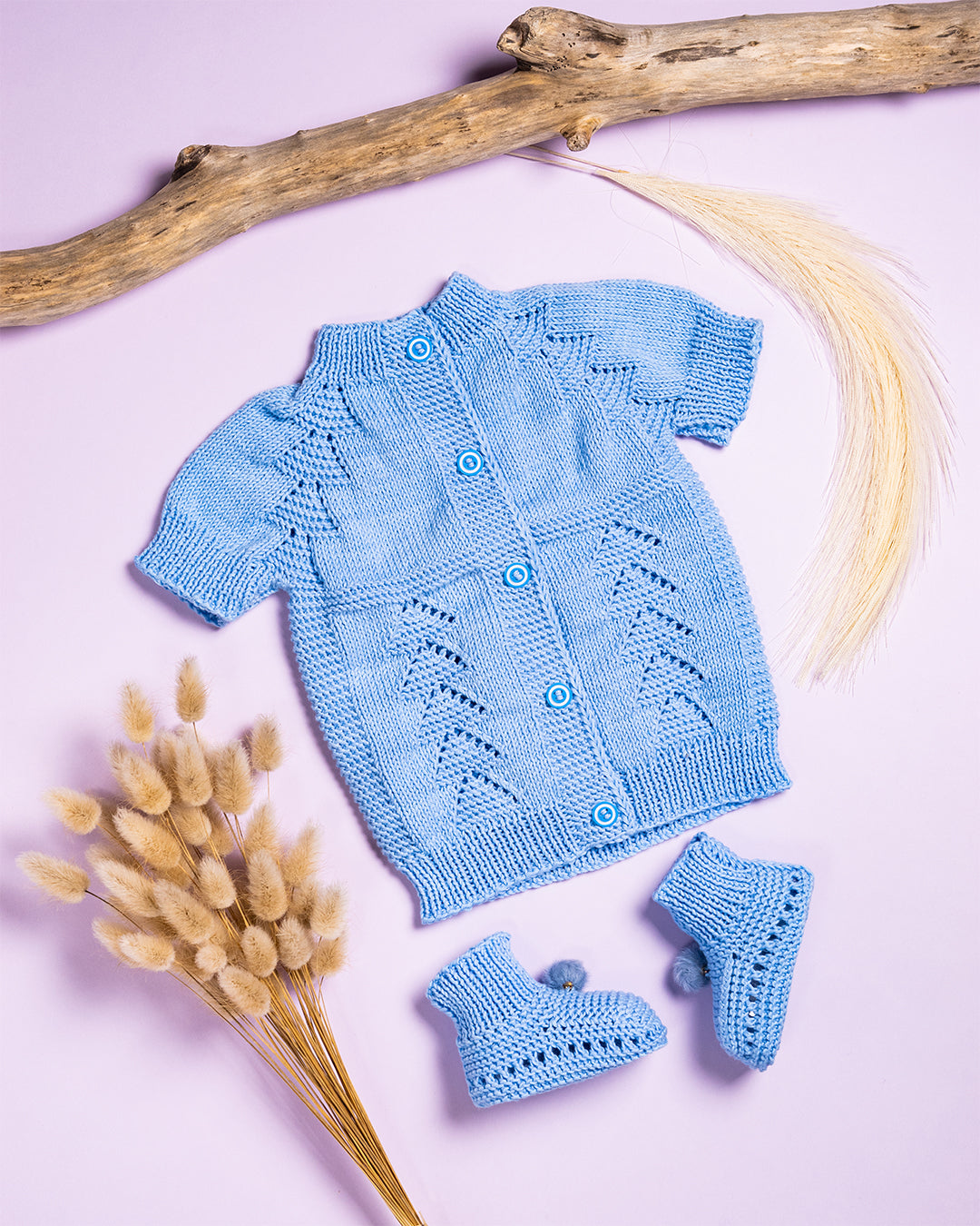 MODRI TELOVNIK + COPATKI & BODY (1-4mesece)