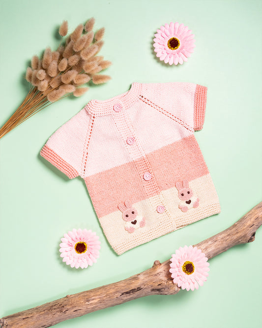 PISANI TELOVNIK Z ZAJČKI (3-6mesecev)