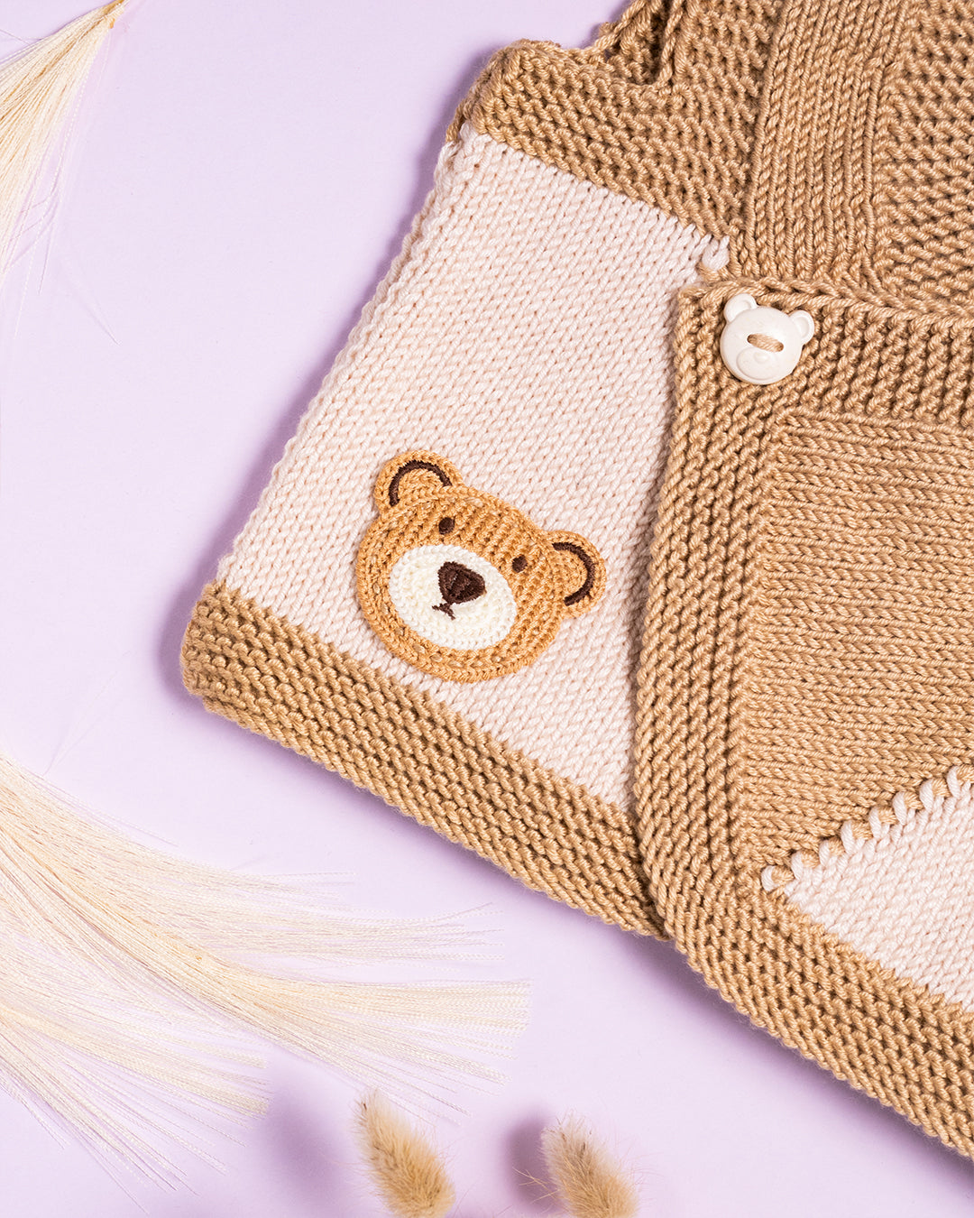 RJAVI TELOVNIK Z MEDVEDKI (12-18mesecev)