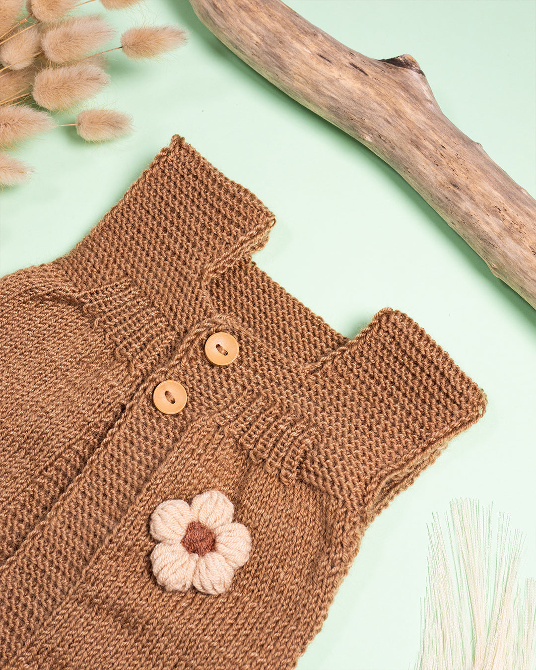 RJAVI TELOVNIK Z ROŽICO (1-4mesece)