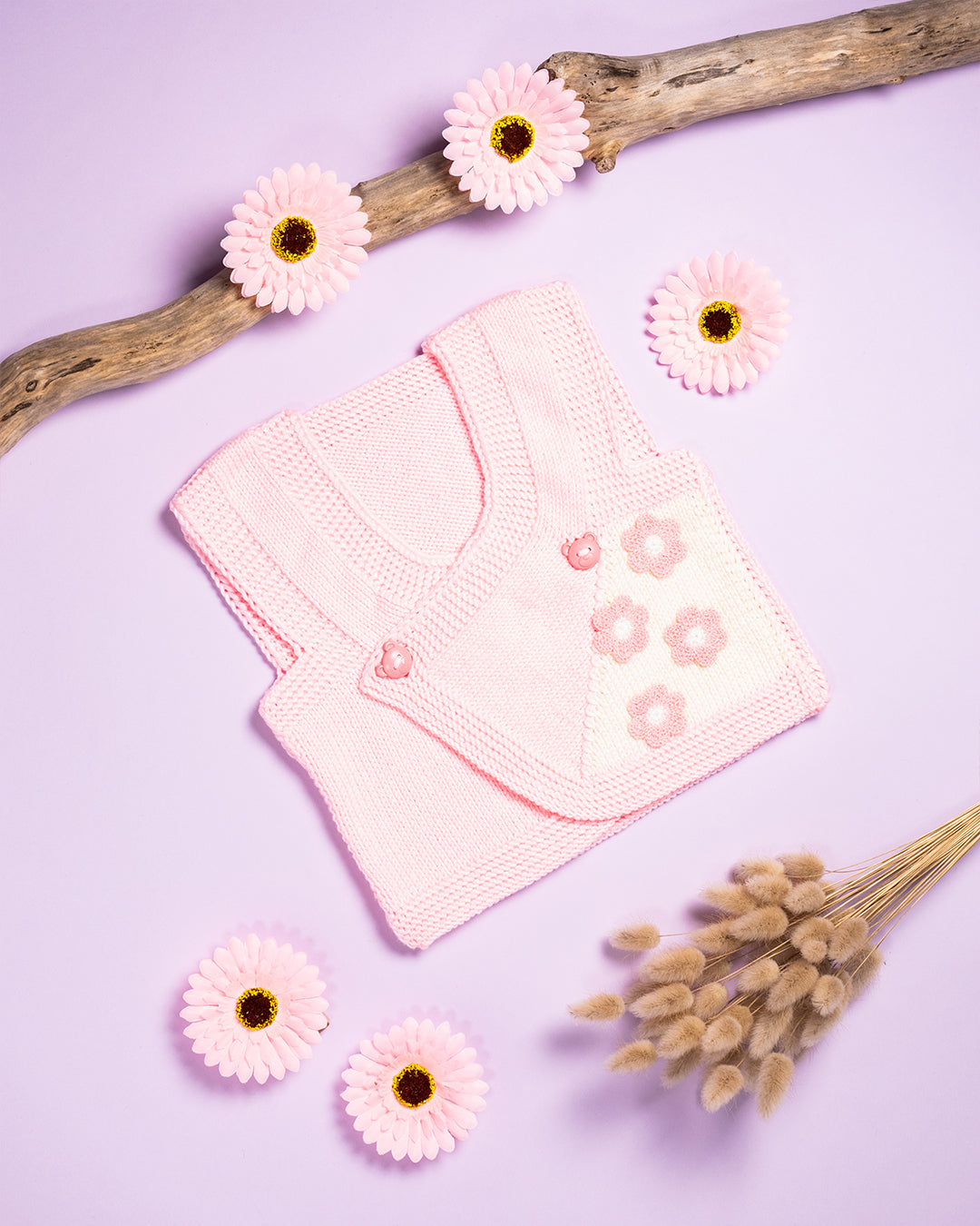 ROZA TELOVNIK Z ROŽICAMI (12-18mesecev)