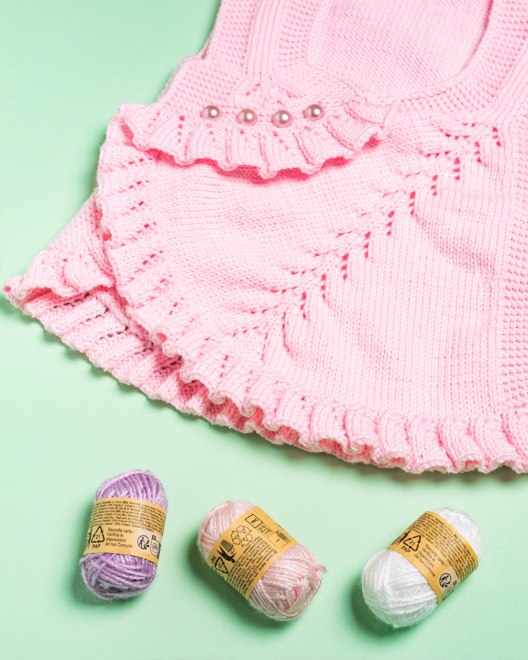 ROZA TELOVNIK S ČIPKAMI (6-9mesecev)