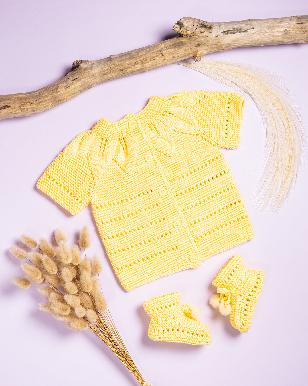 RUMENI TELOVNIK + COPATKI & BODY (1-4mesece)